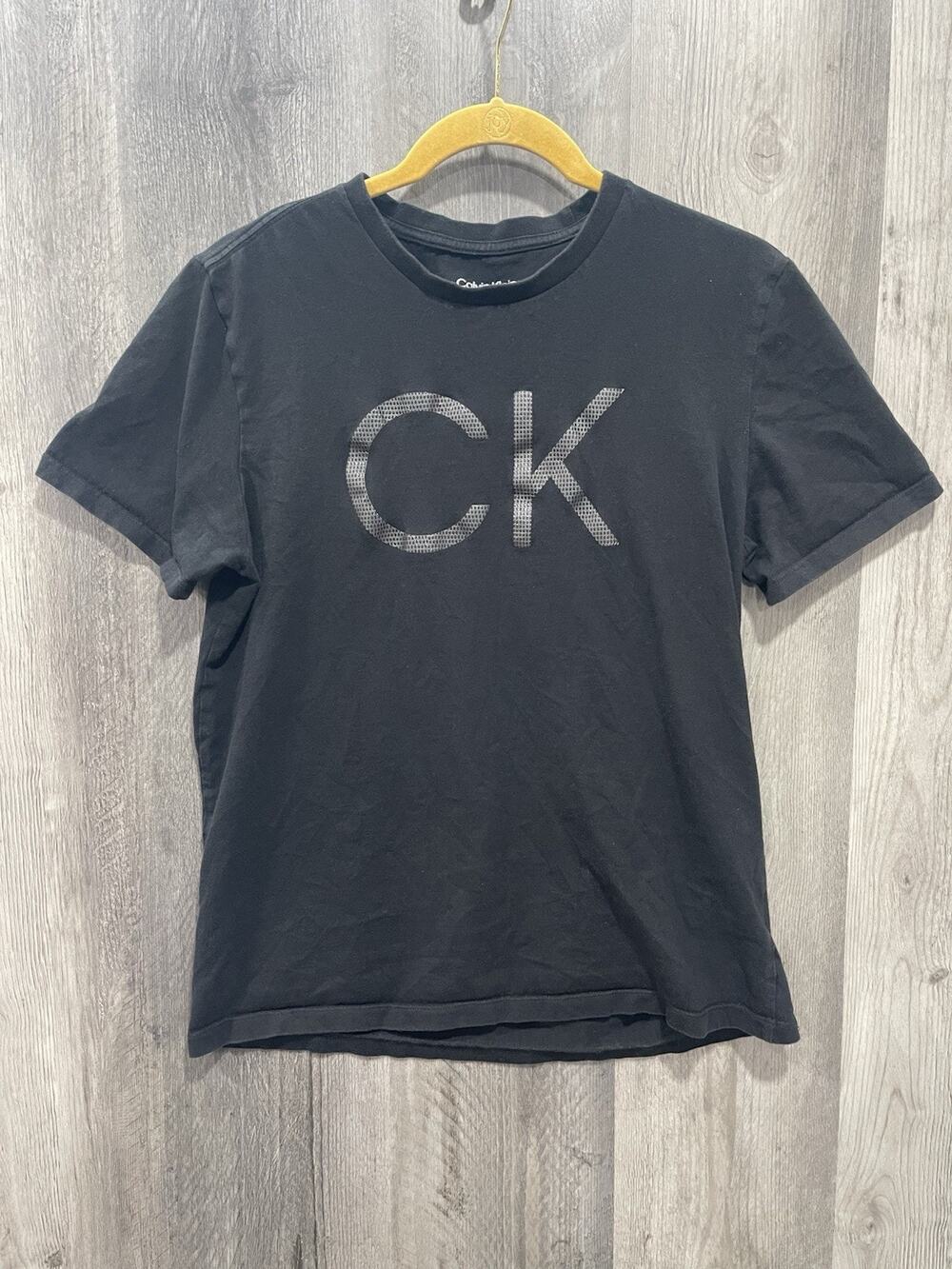 Calvin Klein Men's Short Sleeve Ck Logo Crew Neck T-Shirt Sz Med